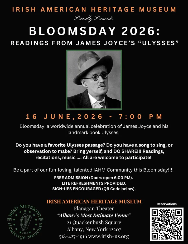 IAHM's BLOOMSDAY CELEBRATION EVENT: Select Readings, Recitations, and Music