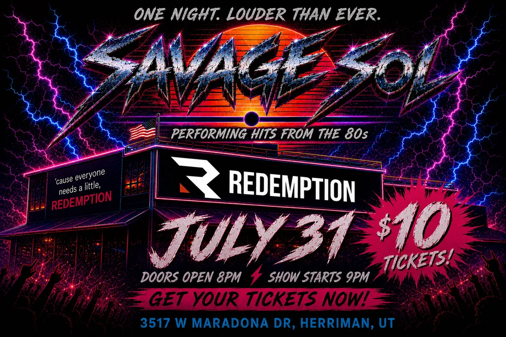 80s night at Redemption with Savage Sol!