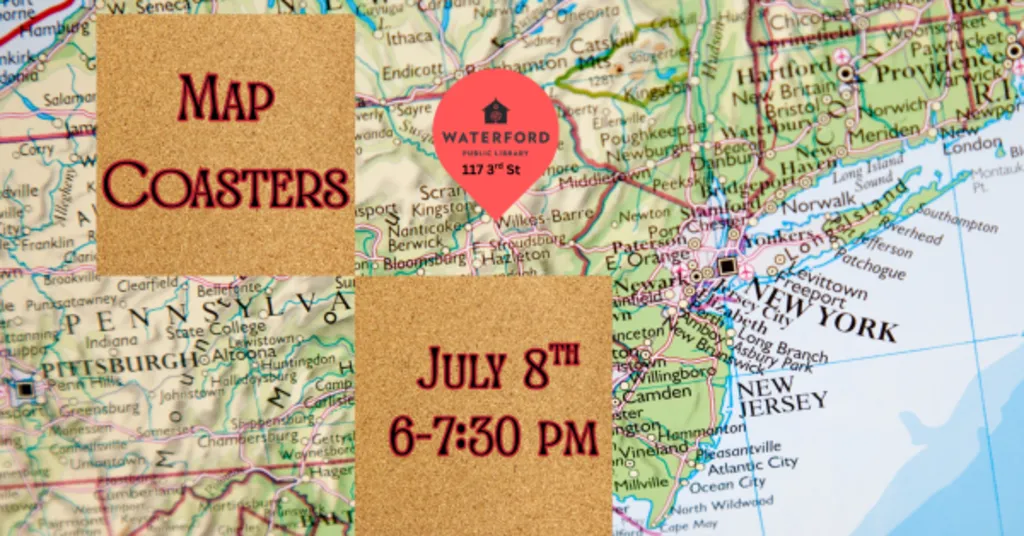 Crafternoon: Map Coasters