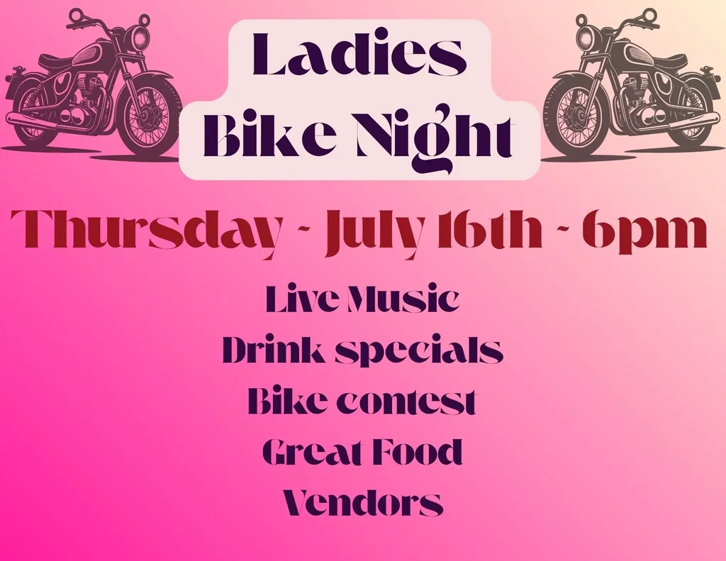 LADIES BIKE NIGHT at Seven Bistro Thursday July 16th 6pm