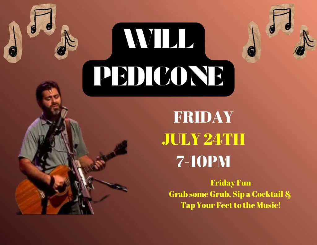 Will Pedicone Live at Seven Bistro Friday July 24th 7-10pm