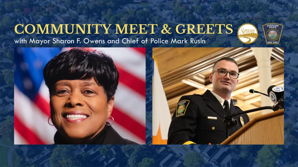 Meet & Greet with Mayor Sharon F. Owens and Chief of Police Mark Rusin In-Person