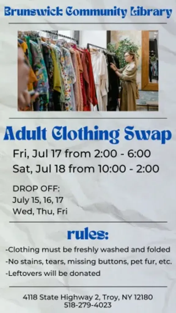 Adult Clothing Swap Summer 2026