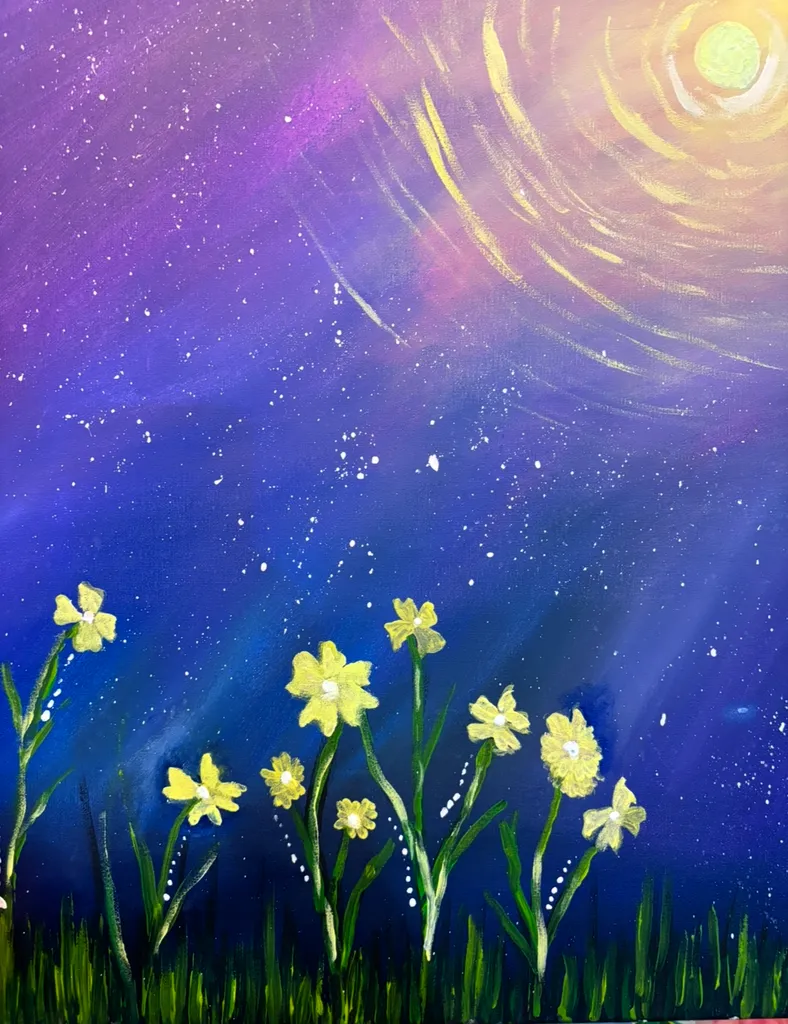 Floral Starry Night