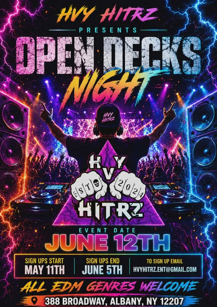 Hvy Hitrz Open Decks Night!