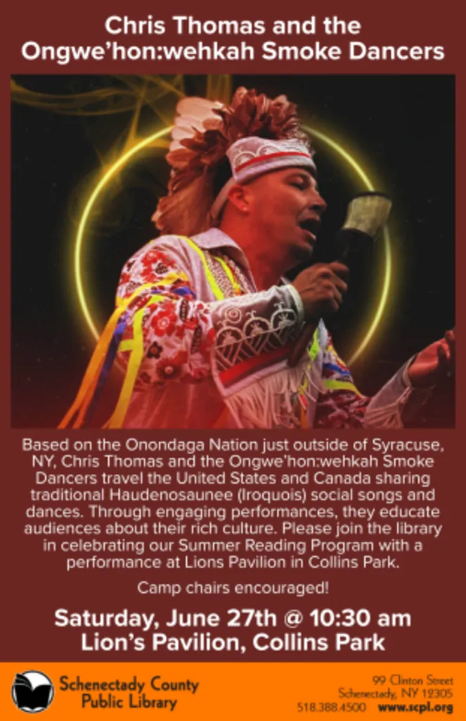 Chris Thomas and the Ongwe’hon:wehkah Smoke Dancers