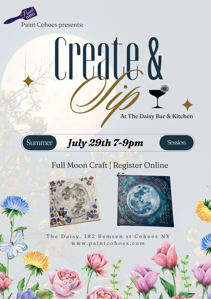 *OFFSITE* Public Create & Sip Class at The Daisy Bar & Kitchen Wednesday July 29th 7-9pm