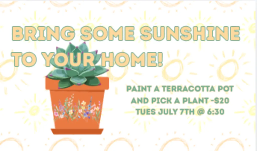 Paint your Own Pot and Pick a Plant!
