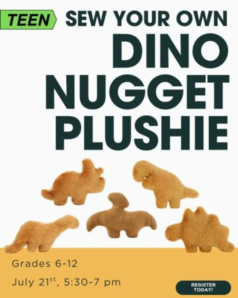 Dino Nugget DIY Pillow