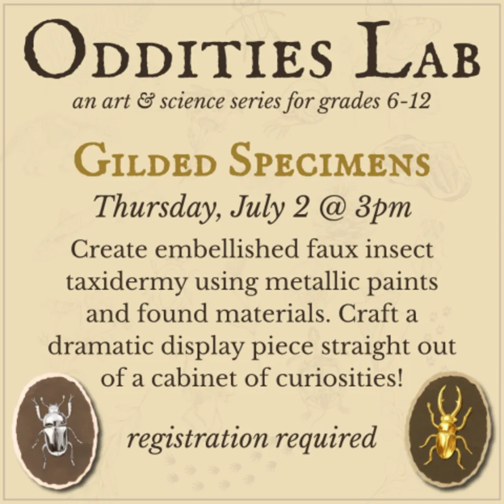 Oddities Lab: Gilded Specimens (Grades 6+)