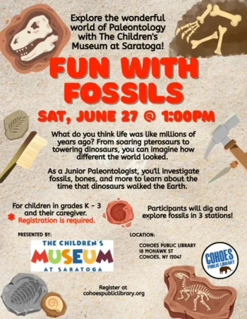 Fun with Fossils with the Children's Museum at Saratoga