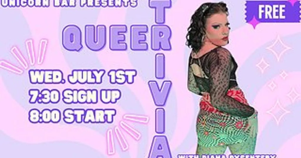 Queer Trivia Wednesdays with Diana Dysentery