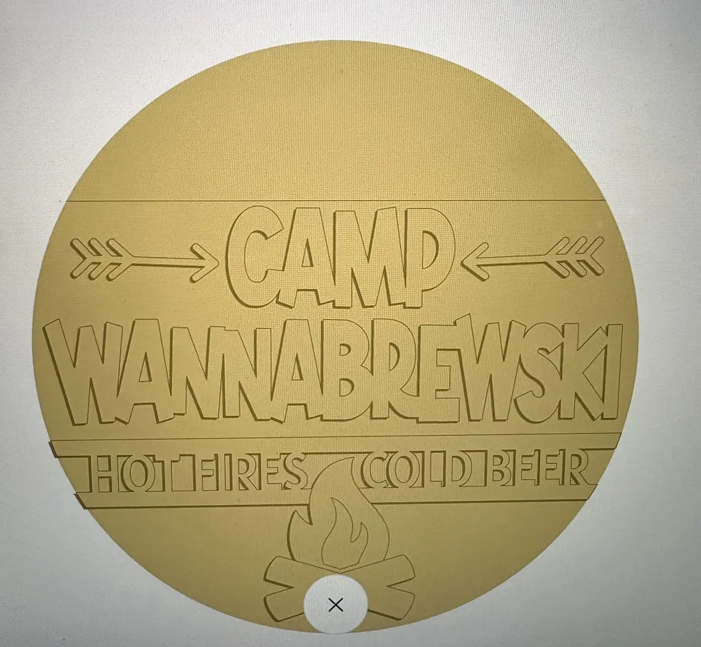 Get ready for CAMPWANNABREWSKI Hot Fires & Cold Beer! Choose Your colors!