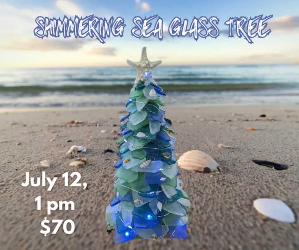Shimmering Sea Glass Tree