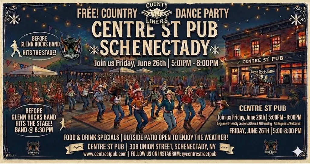 🤠 FREE Line Dance Party & Live Music! ☀️