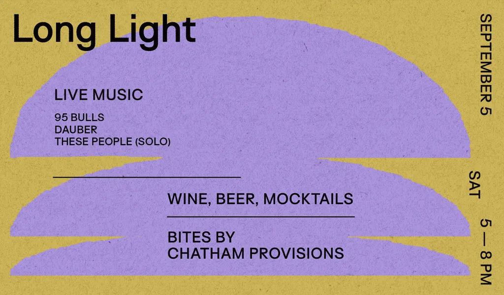 Long Light: Live Music September 5 | 95 Bulls, Dauber, These People (solo)