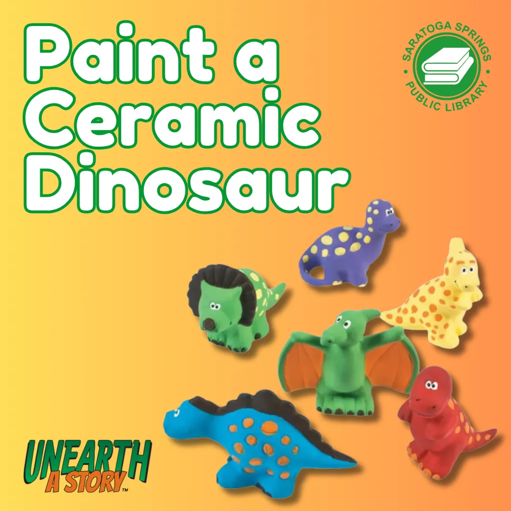 Paint a Ceramic Dinosaur In-Person
