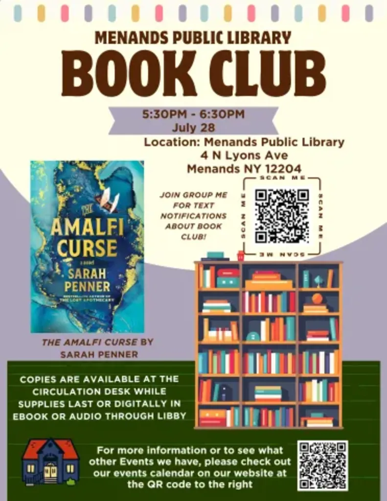 Adult Book Club – The Amalfi Curse