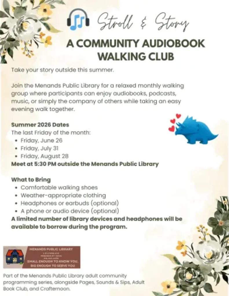 Stroll & Story: Community Audiobook Walking Club