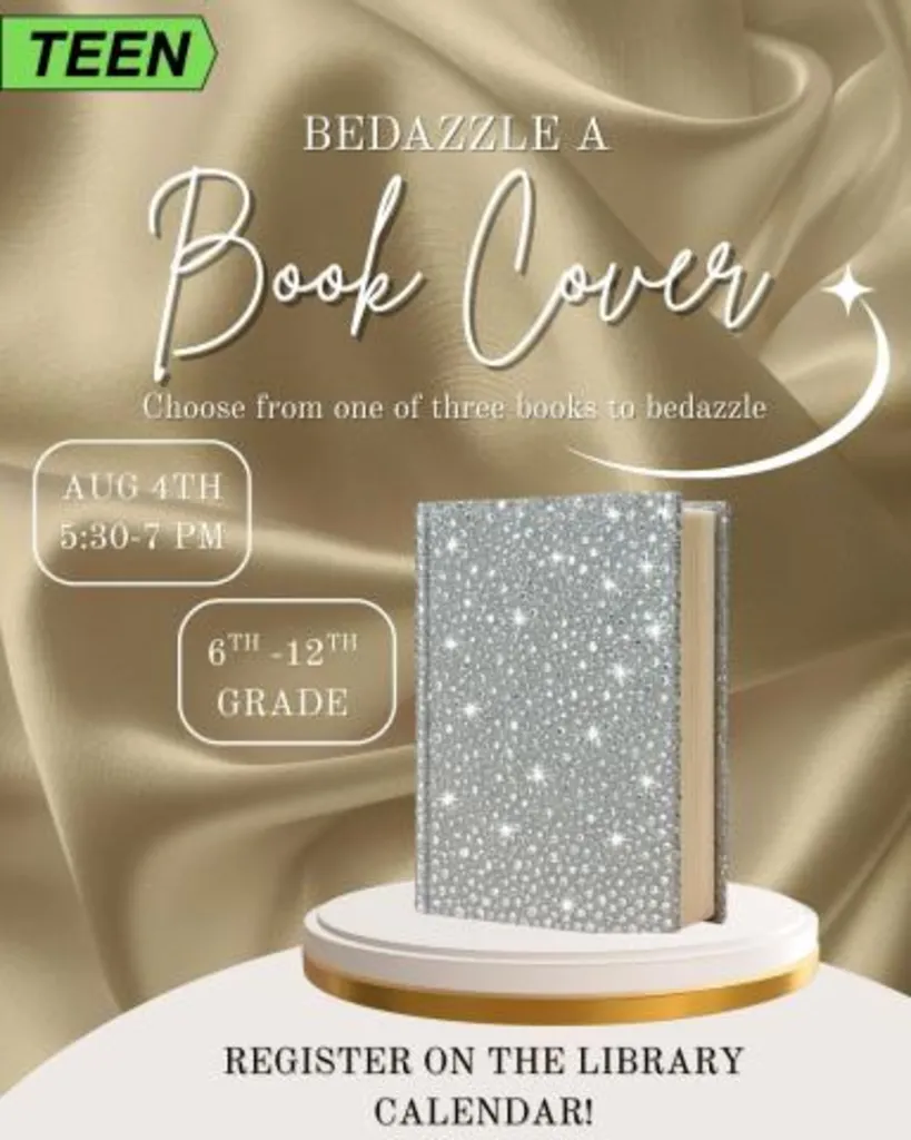 Bedazzle a Book Cover Night