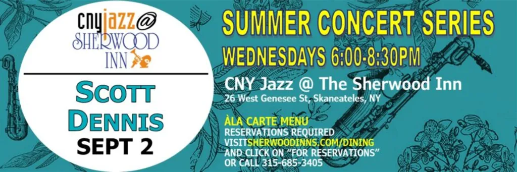 CNY Jazz at the Sherwood - September 2 - CNY Jazz