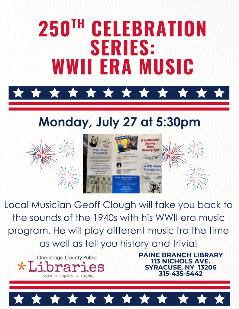 250th Celebration Series: WWII Era Music Program @ Paine