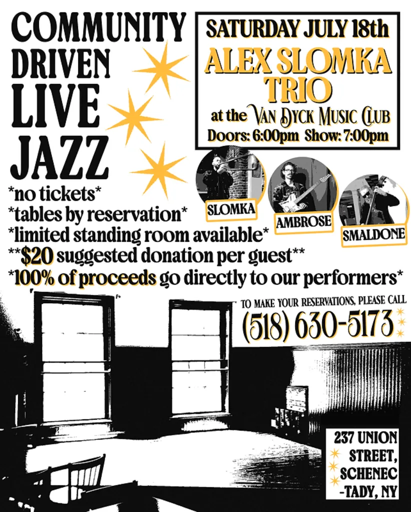 Alex Slomka Trio - Community Driven Live Jazz
