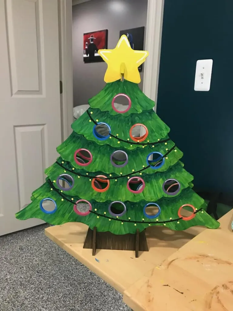 Xmas in July! Tipsy Tree Wine Holder Wood Tree Just $25!