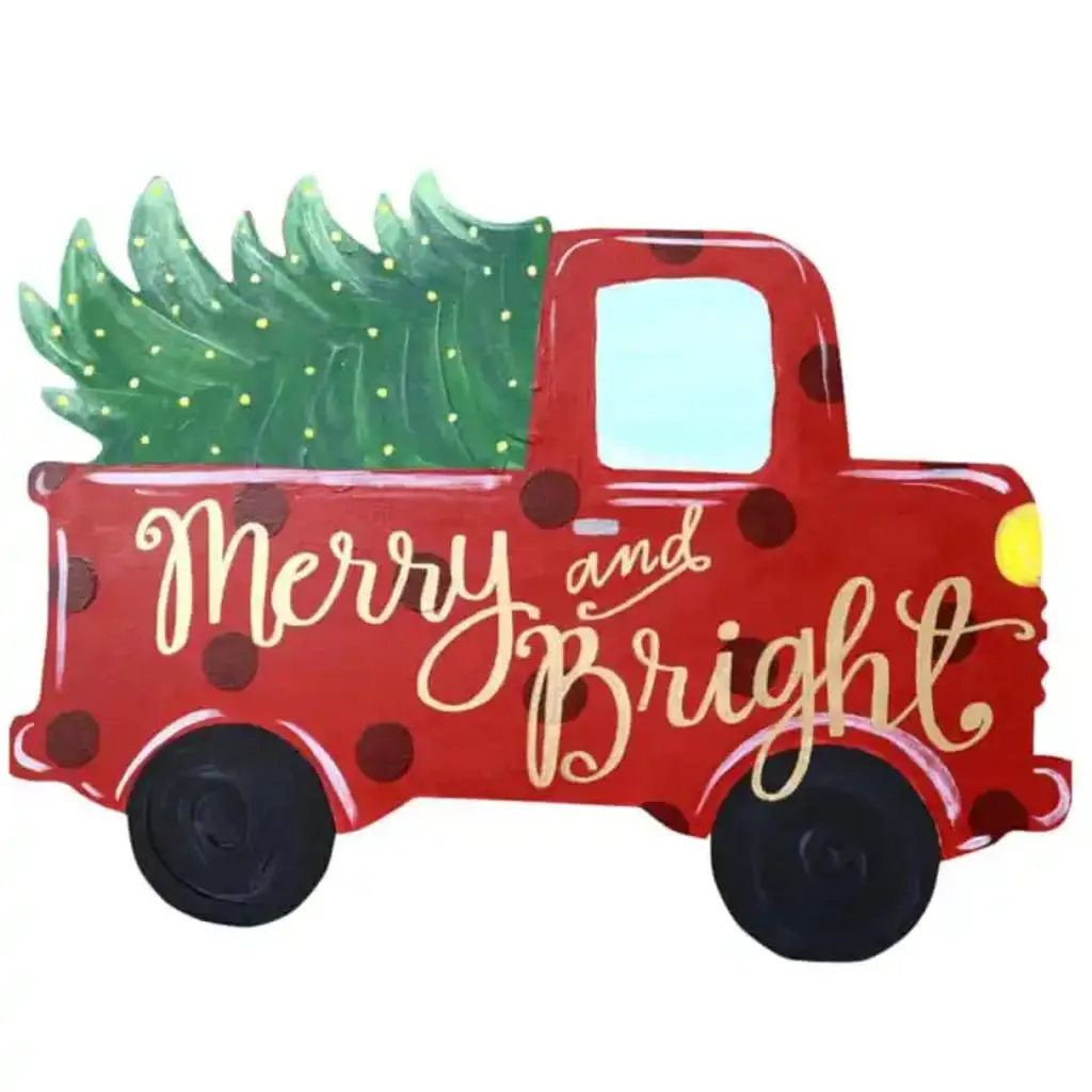 Xmas in July! Truck & Tree for Just $25! Door Hanger!