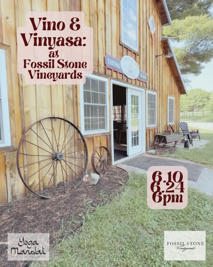 Vino & Vinyasa at Fossil Stone Farms