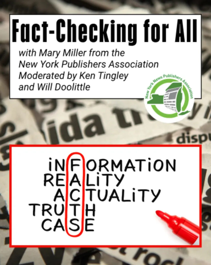 Fact-Checking for All with Mary Miller from New York Publishers Association