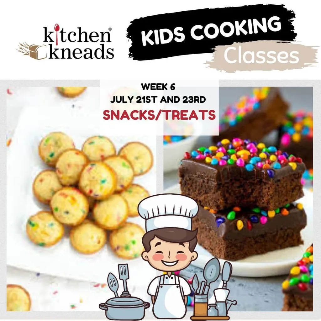 2pm Kids Class Week 6 Jul 21st & Jul 23rd (Snacks Week)