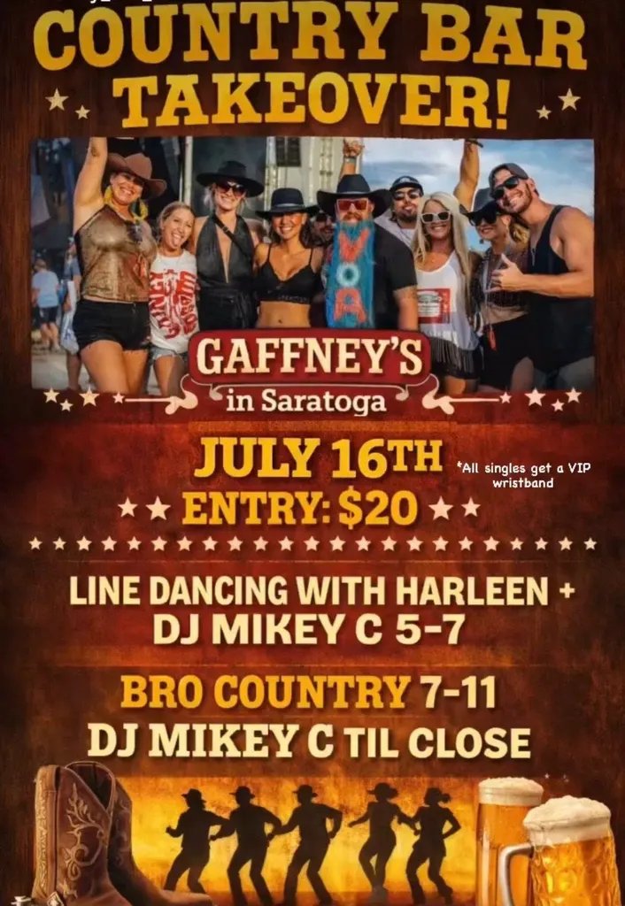 🤠Country Bar Takeover🤠 Bro Country rocks Gaffney’s Saratoga!