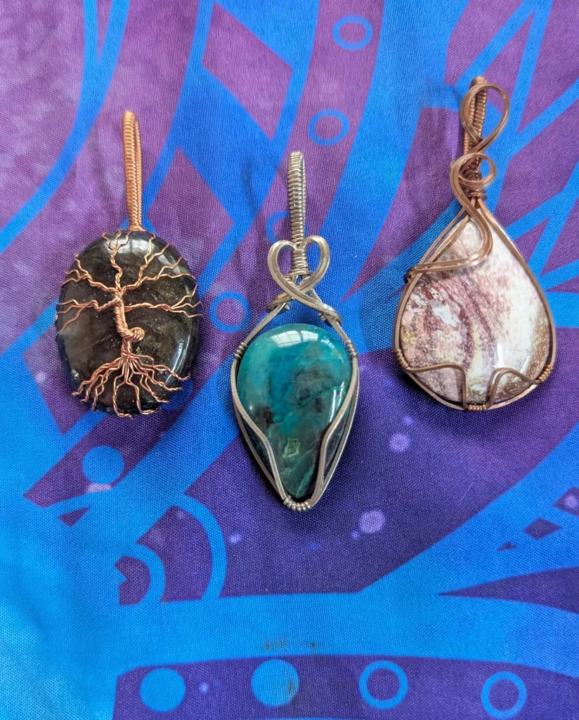 Wire Wrapped Crystal Pendant Workshop