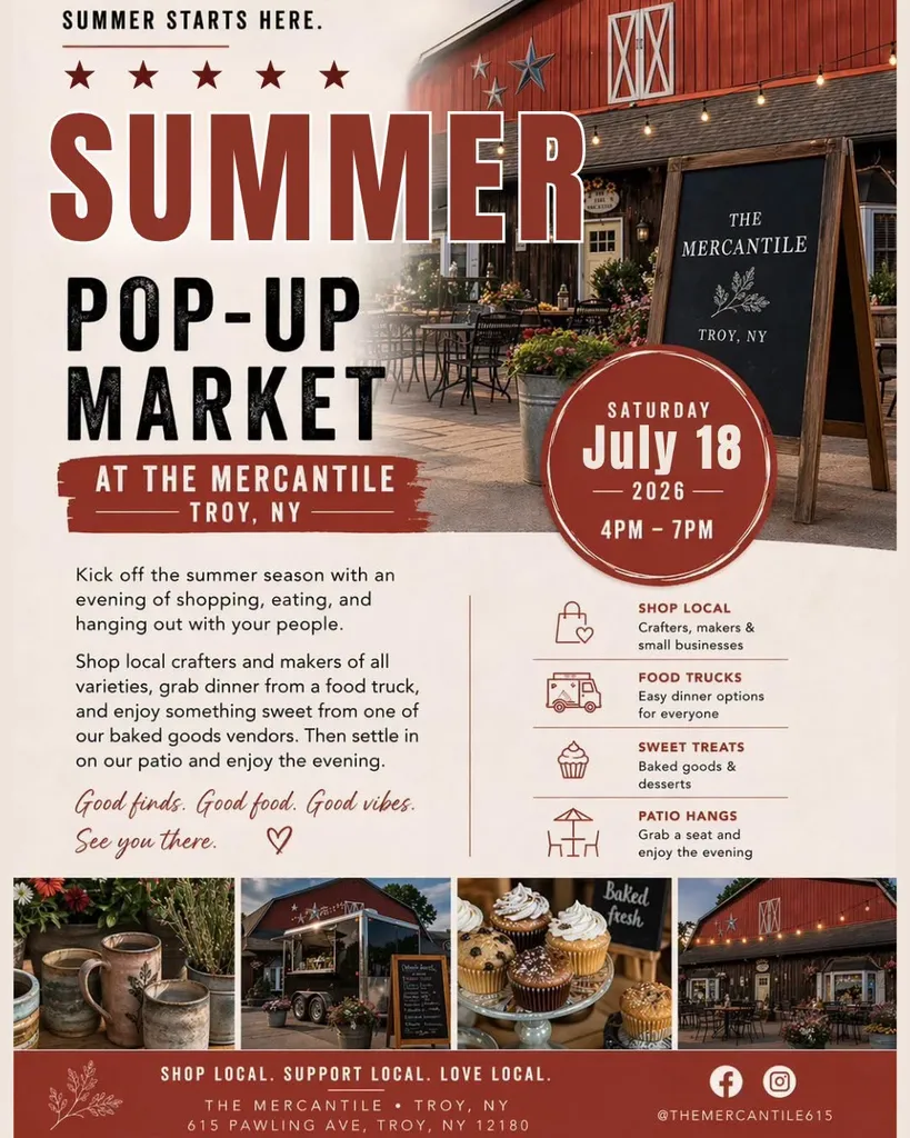 Summer Pop-Up Market at The Mercantile – Troy, NY