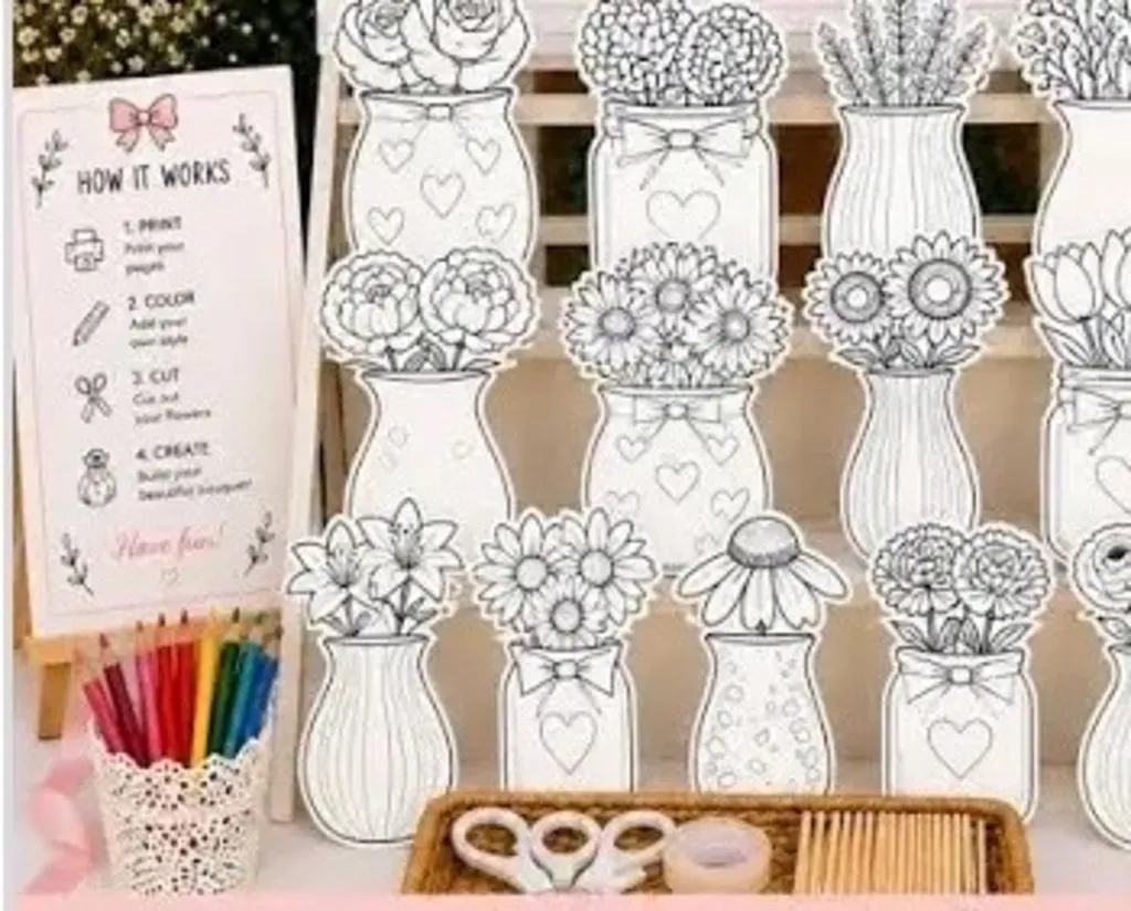 Blooms & Brushes: Youth Paper Bouquet Class