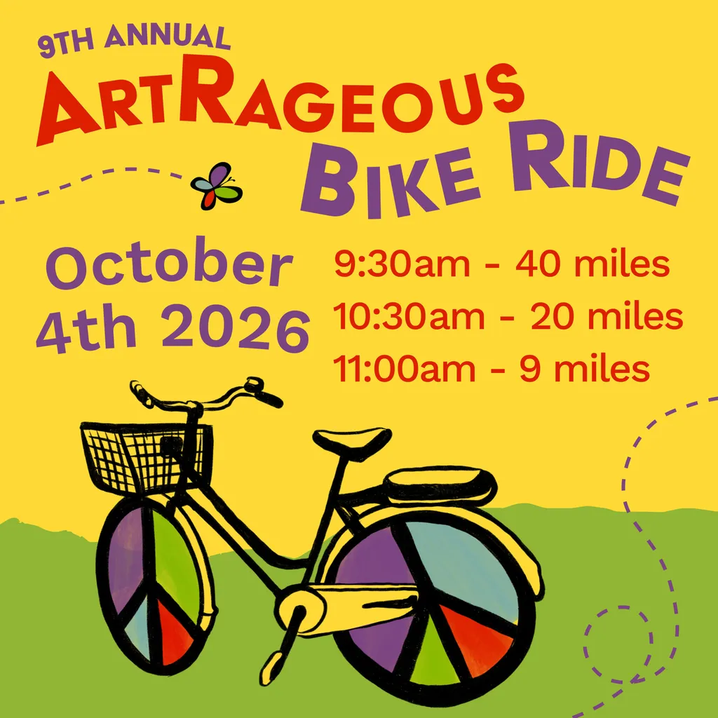 The 9th Annual ArtRageous Bike Ride Fundraiser