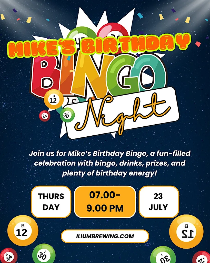 Mike’s Birthday Bingo Night
