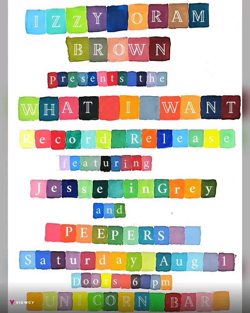 Izzy Oram Brown's Upstate What I Want Record Release Show featuring PEEPERS and Jesse in Grey