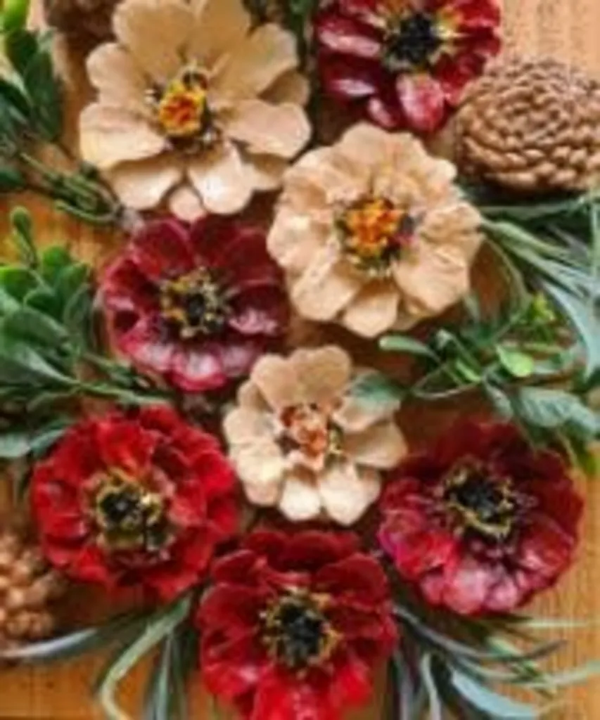 Renew & Create: A Pinecone Flower Workshop Contemplative