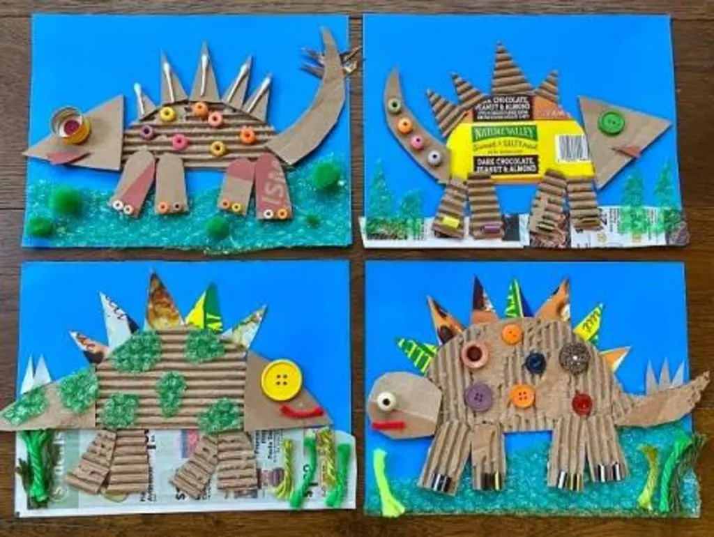 Dinosaur Collages: Mixed Media with CREATE