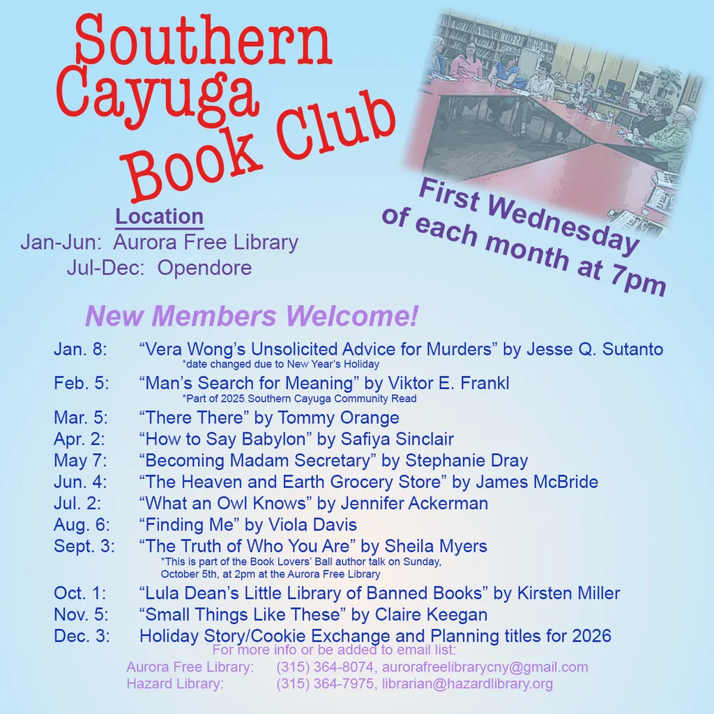 Southern Cayuga Book Club
