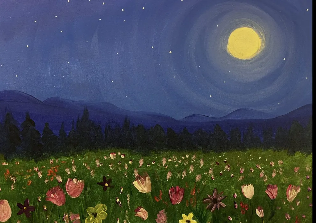 Meadow in the Moonlight