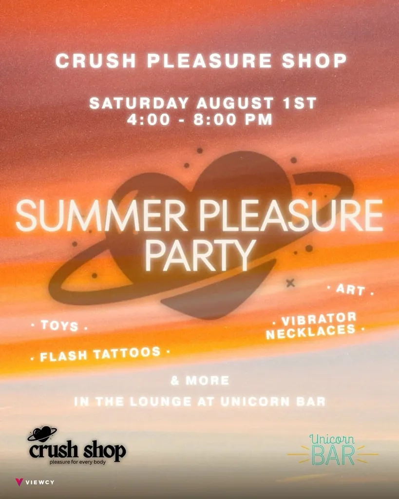 Crush Pleasure Shop presents: SUMMER PLEASURE PARTY!