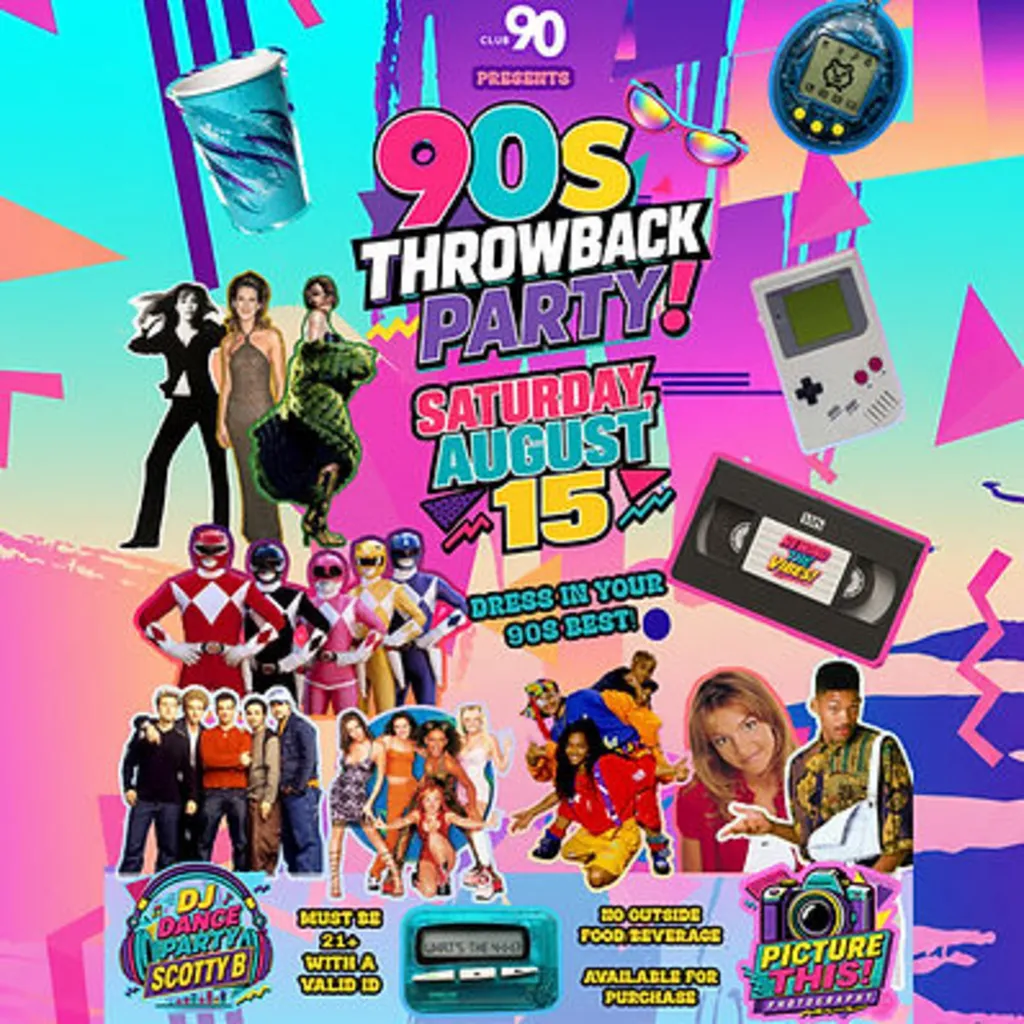 90S Throwback Party: Rewind the Vibes!