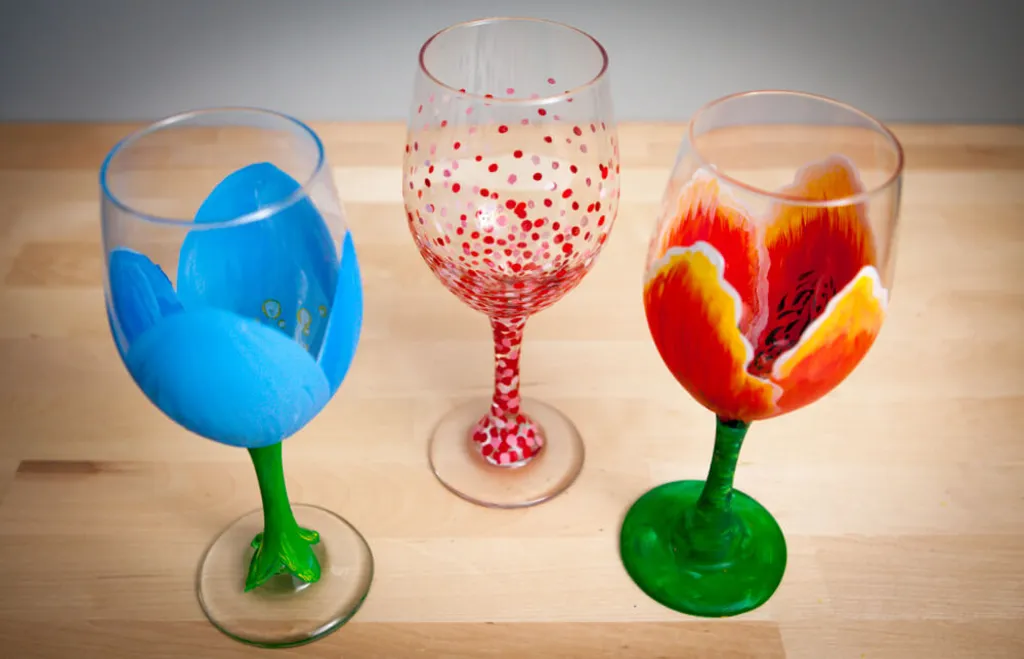 Sunday Crafternoon: Wine Glass Painting