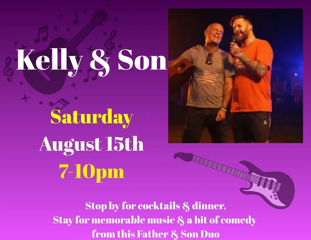 Kelly & Son Live at Seven Bistro Sat August 15th 7-10pm
