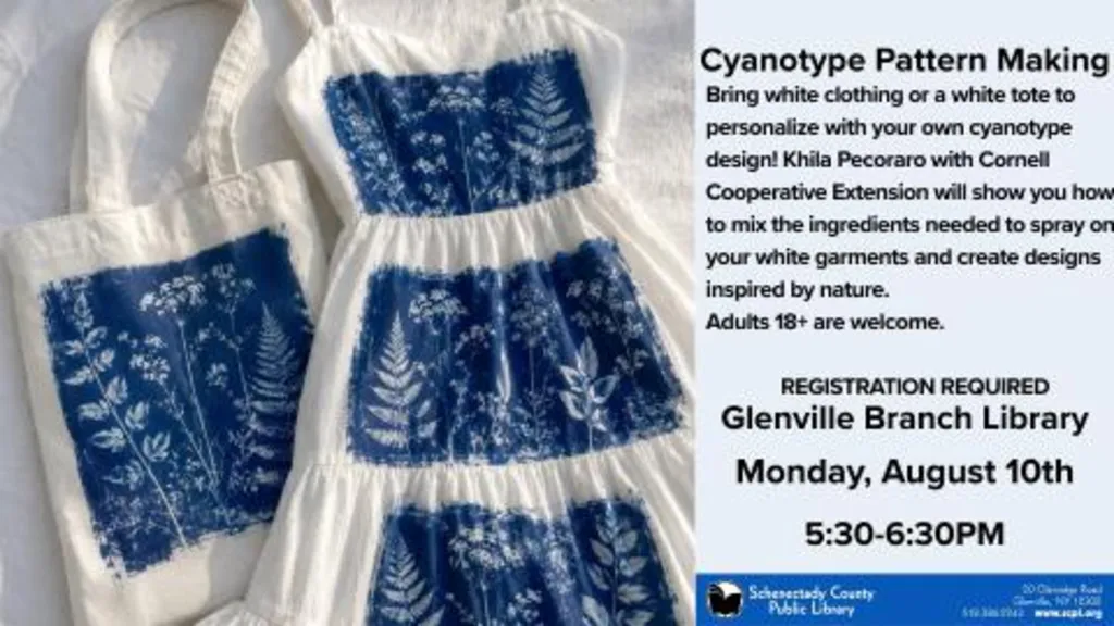 Cyanotype Pattern Making w/ Cornell Cooperative