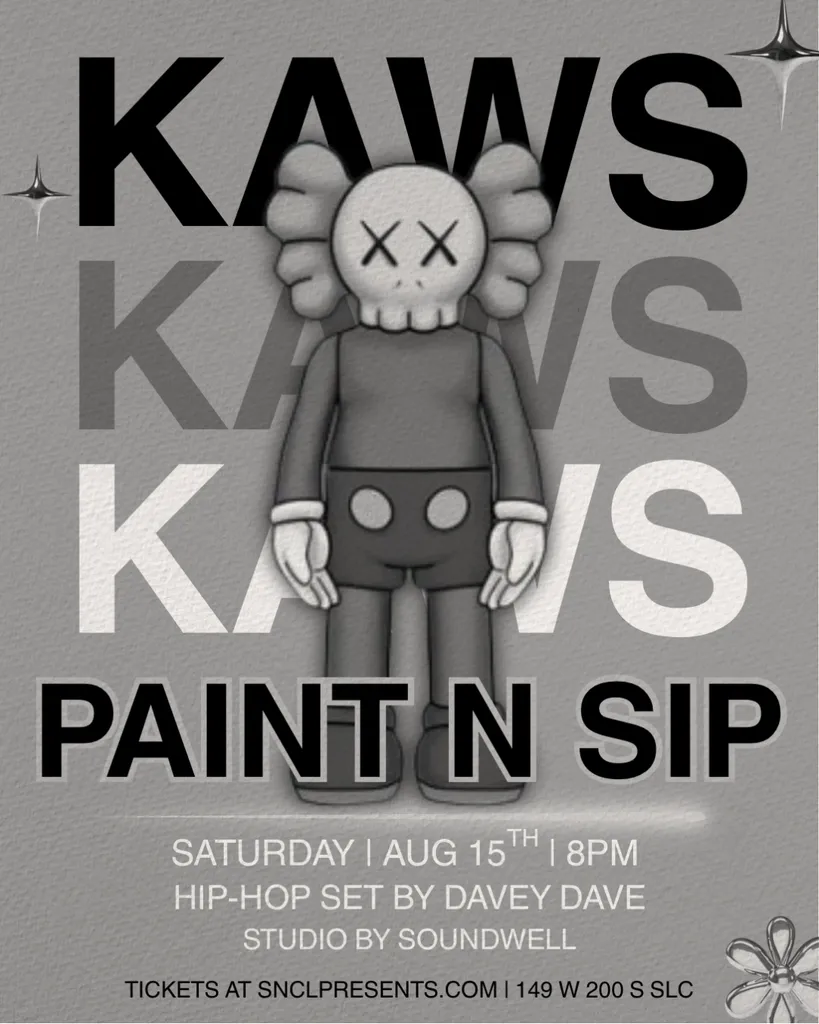 Kaws Paint&Sip | DJ Davey Dave