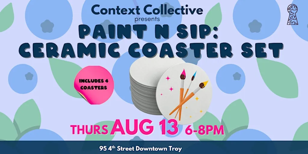 Paint N Sip: Ceramic Coaster Set